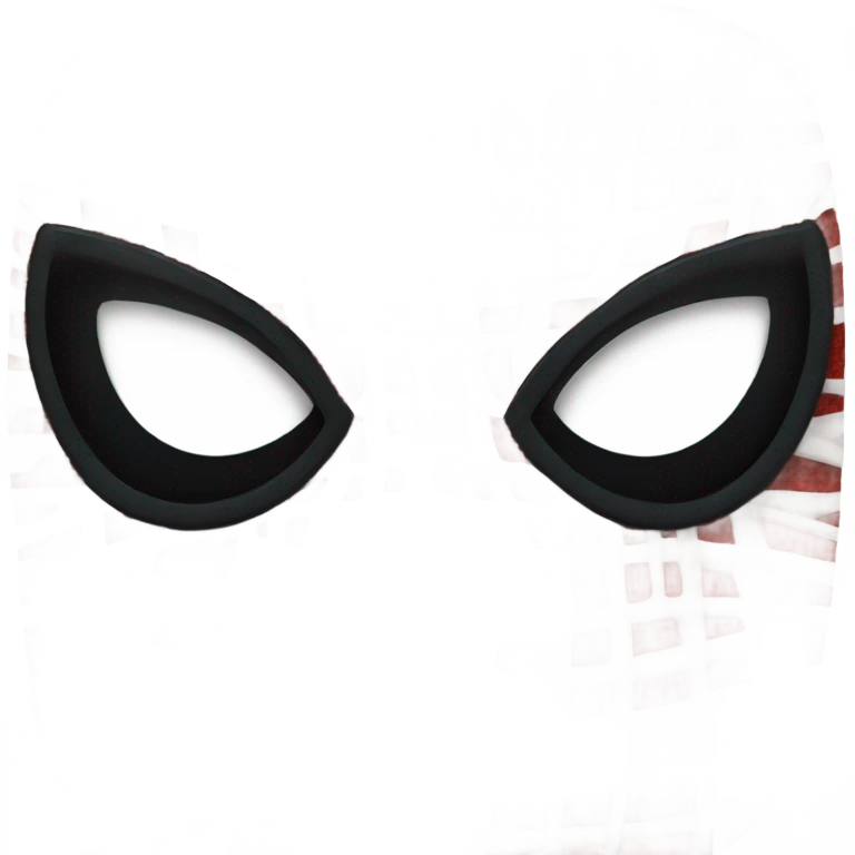 spiderman mask with eyes emoji
