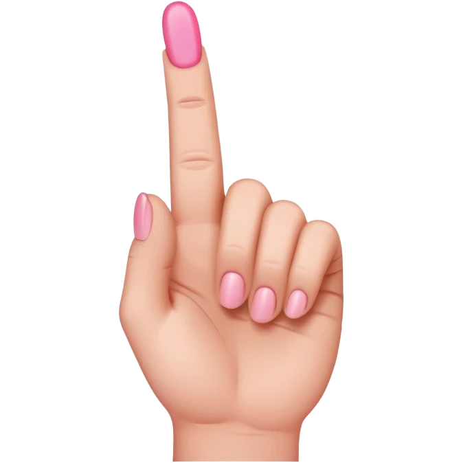 pink middle finger emoji