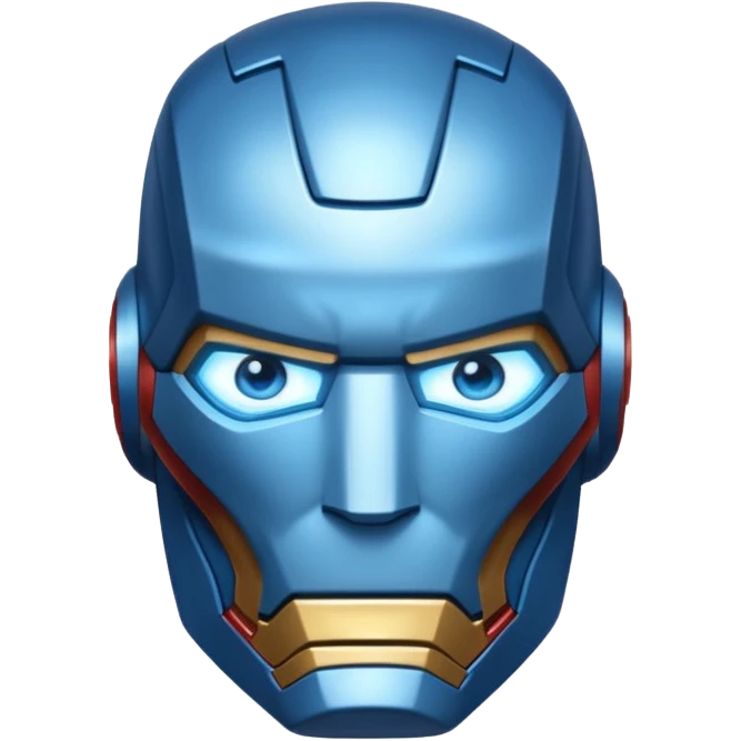 BLUE SUPERHERO IRON MAN  emoji