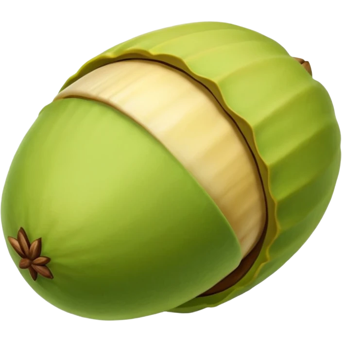 pistachio with shall green nut yellow shall emoji