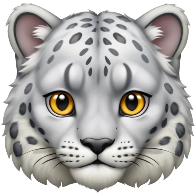 sad snow leopard emoji