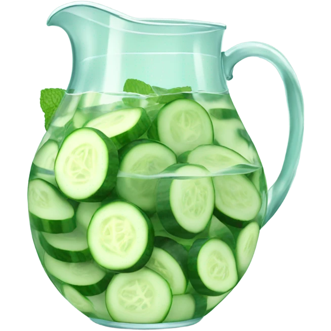 Cucumber detox water emoji