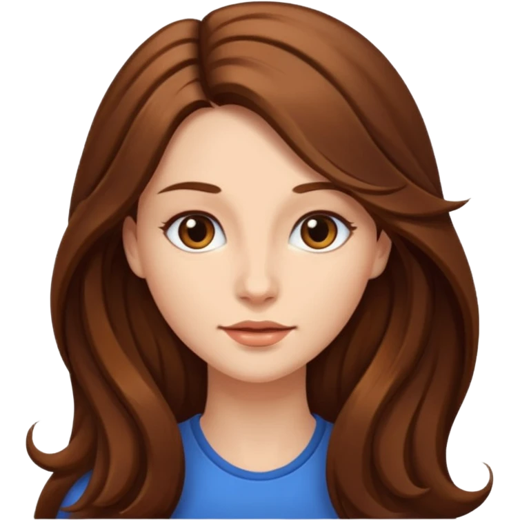 create a woman long hair  свч emoji