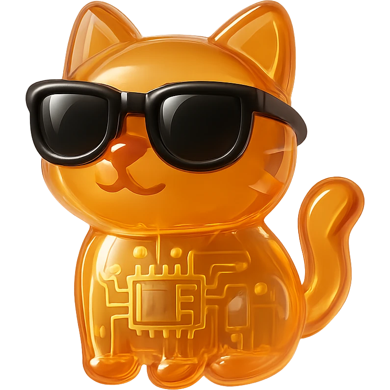 Cat wearing sunglasses emoji
