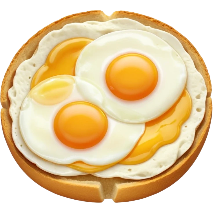 Egg in a sour dough bread emoji