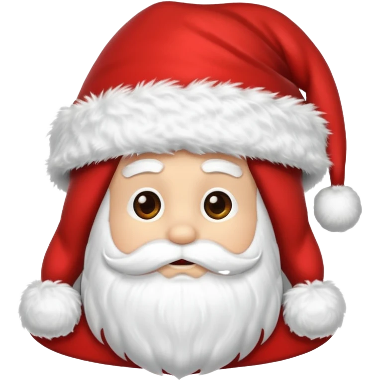 Satna clause hat without santa emoji