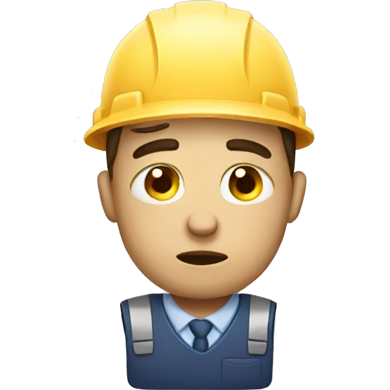 Tired worker emoji