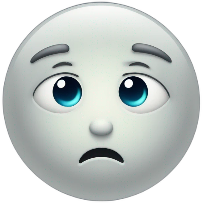 worried moon face emoji