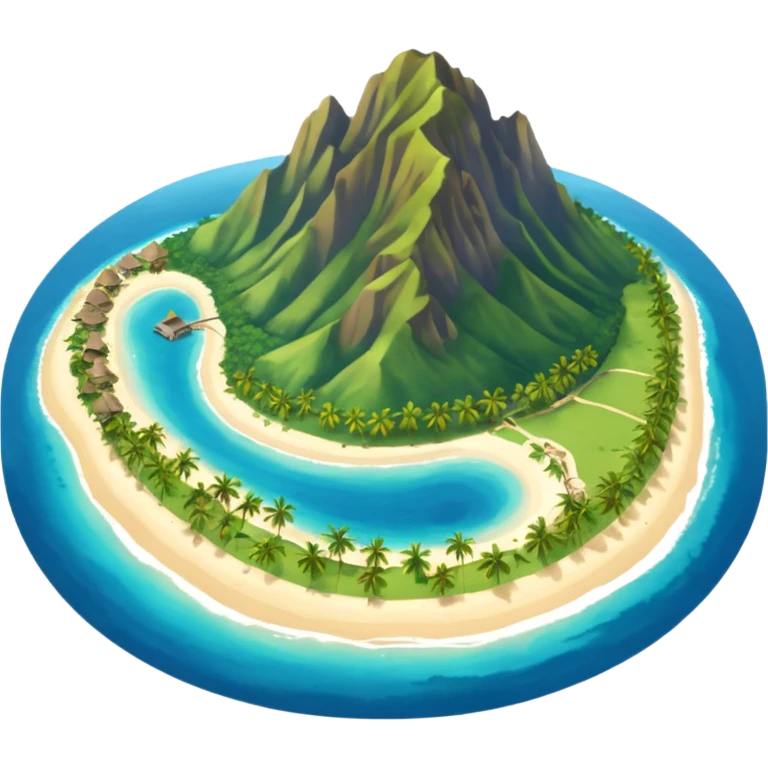 Moorea Island from above emoji