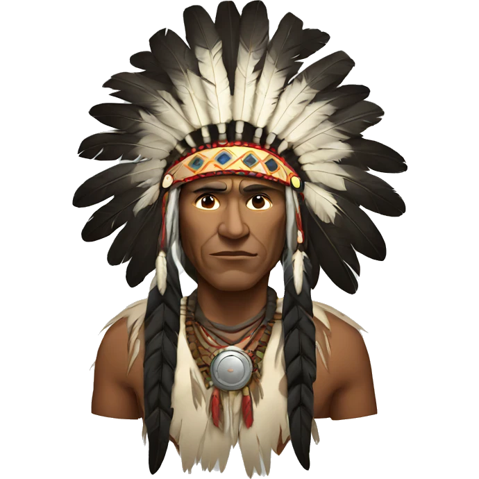Indian chief dark horse emoji