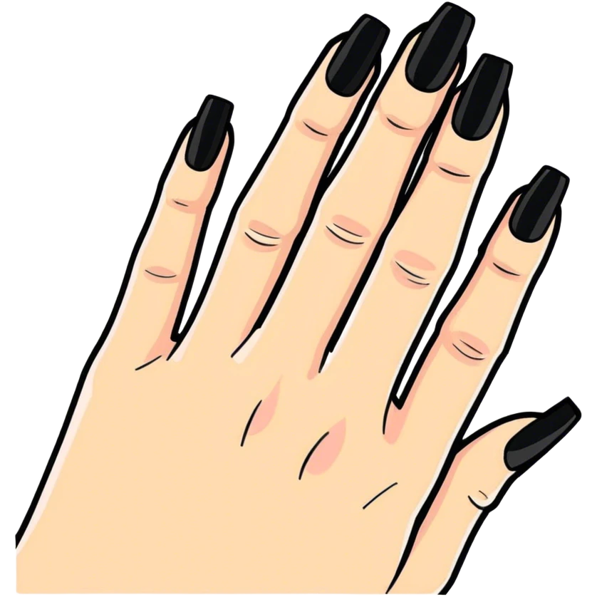 Flashy hand nails emoji