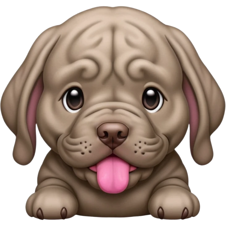 Neapolitan Mastiff cute emoji
