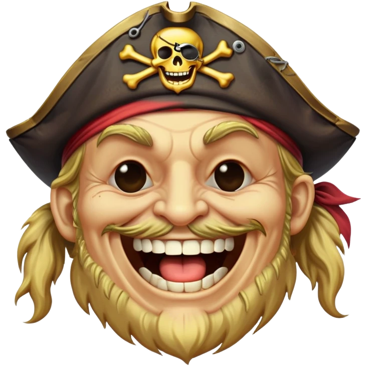 pirate laughing emoji