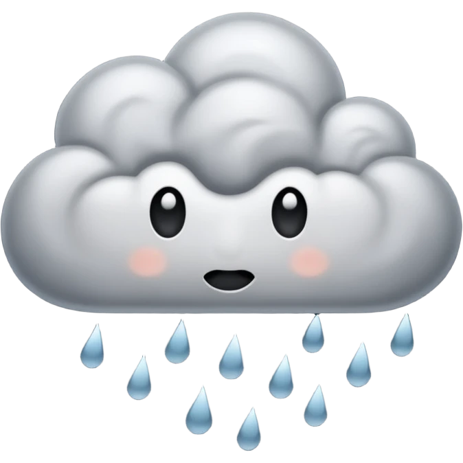 rain cloud emoji