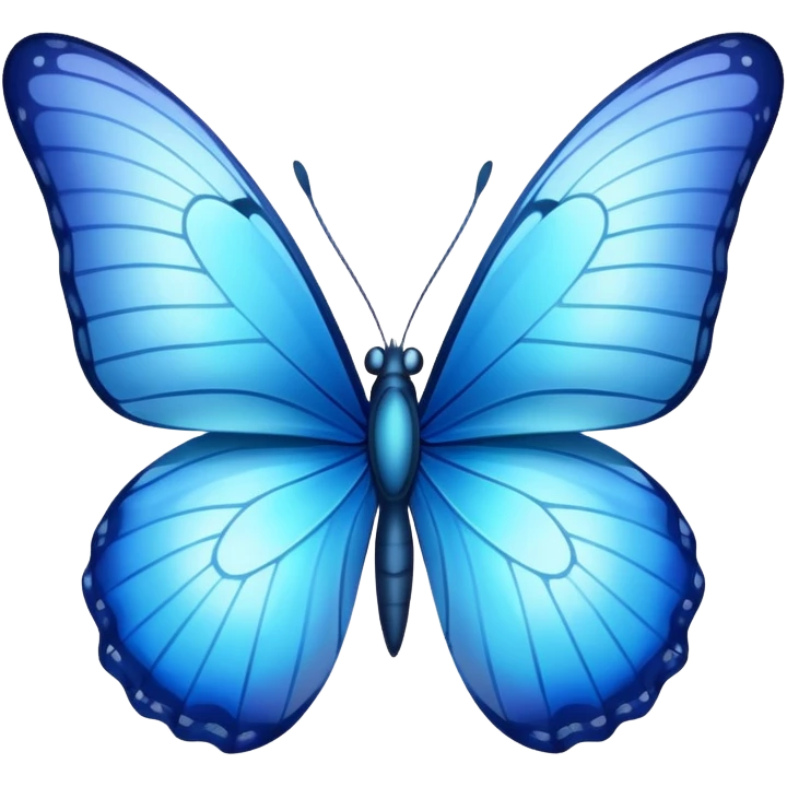 Blue butterfly  emoji