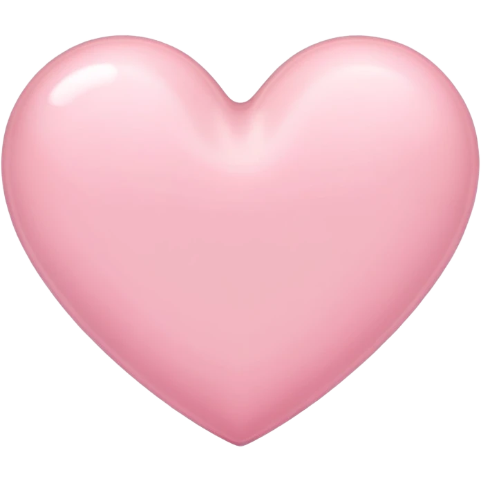 Pastel pink heart emoji