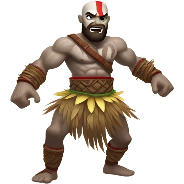 Kratos doing hula  emoji