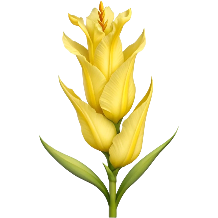 soft yellow gladiolus emoji