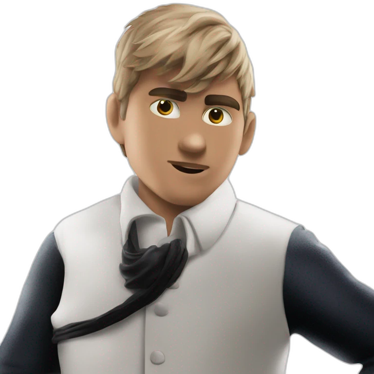 casual man portrait white background emoji