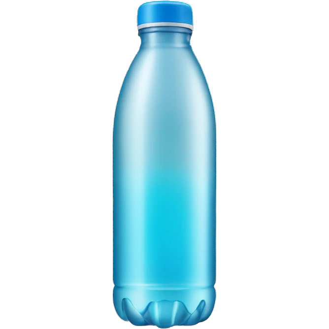 water bottle with letter emoji