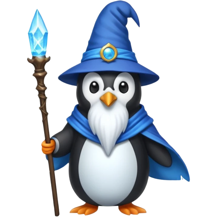 Penguin Wizard emoji
