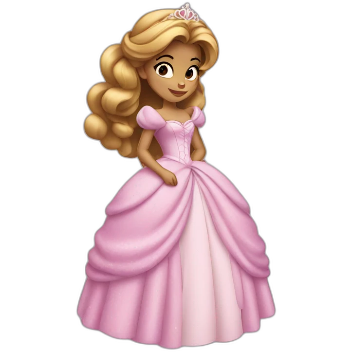 Demure Disney princess emoji