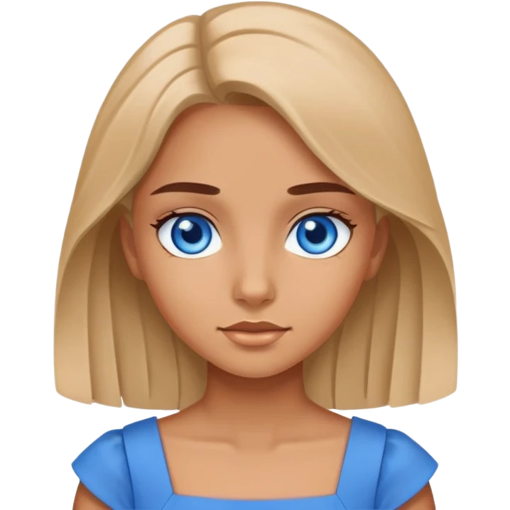 summer girl blue emoji