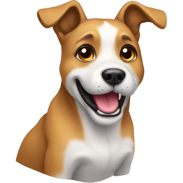 Perro sospechando emoji