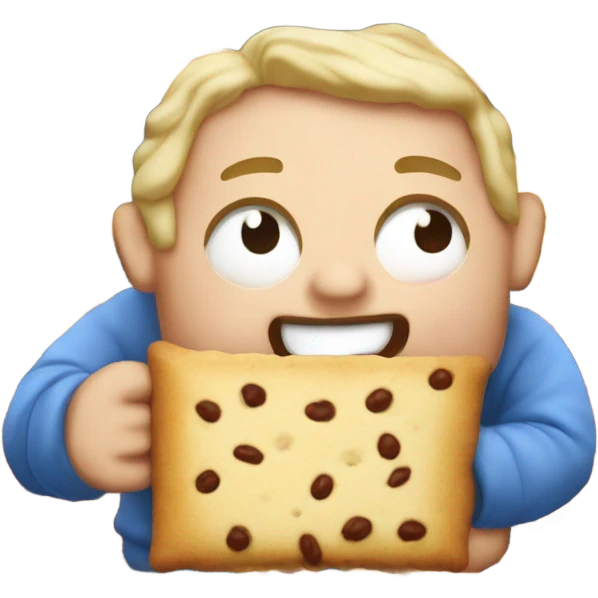 Ralph eating pop tart emoji