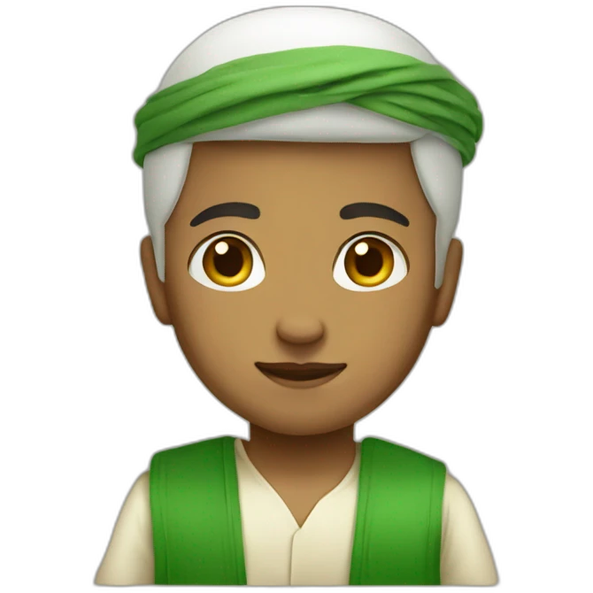 a boy in Saudi outfit style emoji