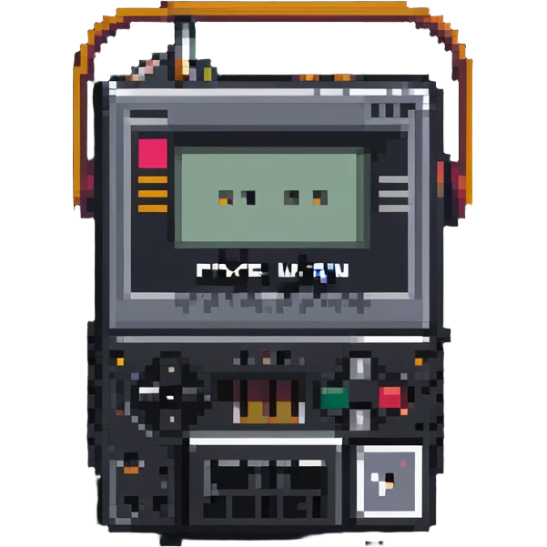 Sony Walkman cassette player from 1990s era emoji
