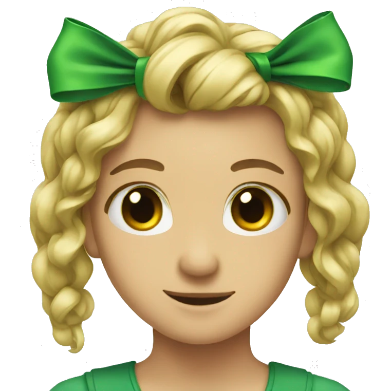 green bow emoji