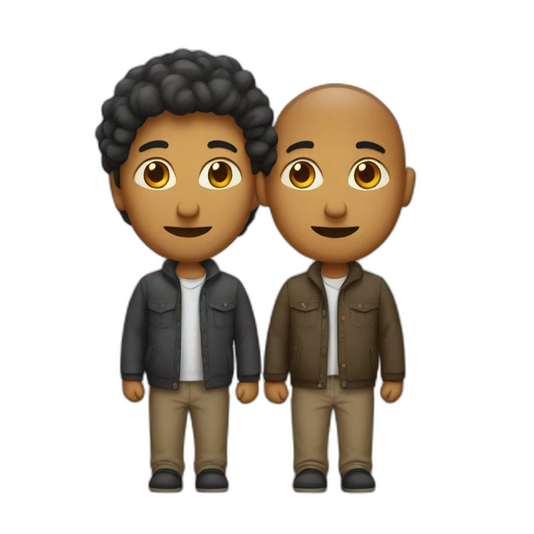 Deux personnes qui s'embrasse emoji