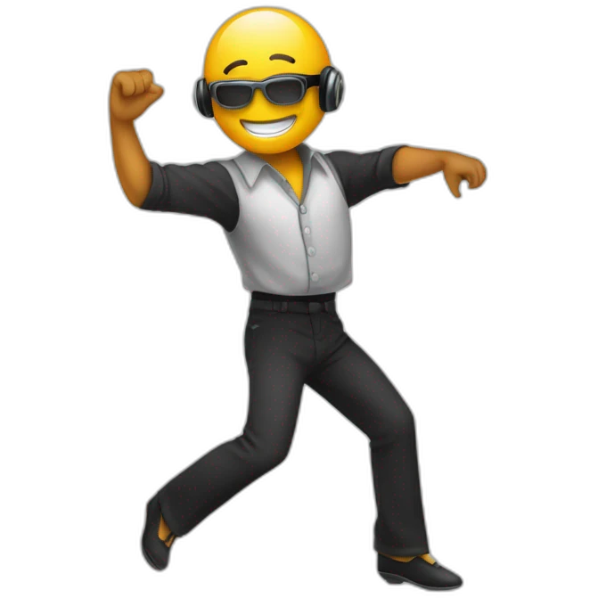 Dancing discobal emoji