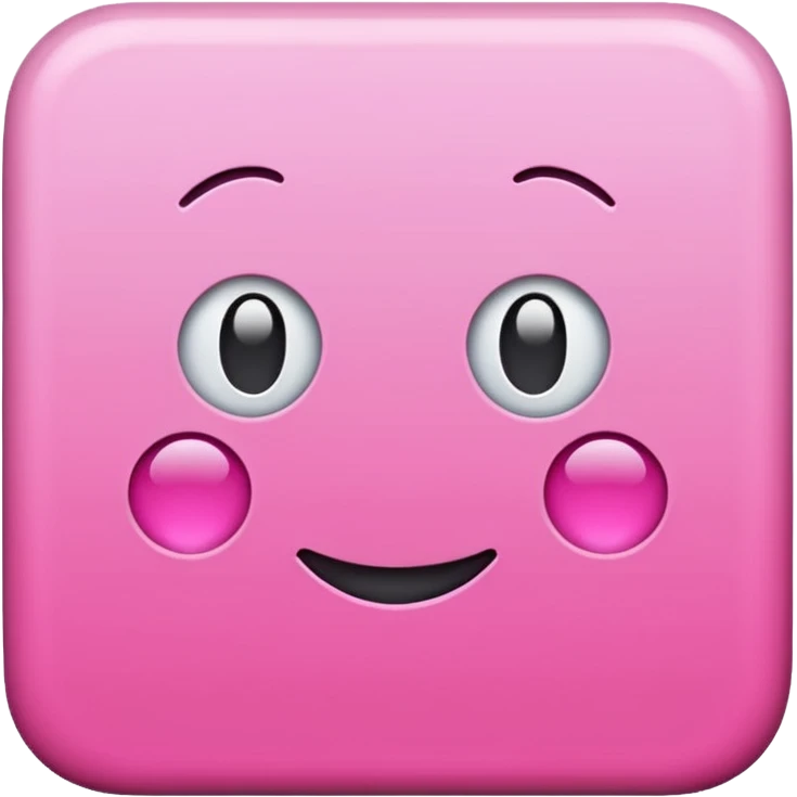 Pink square emoji emoji