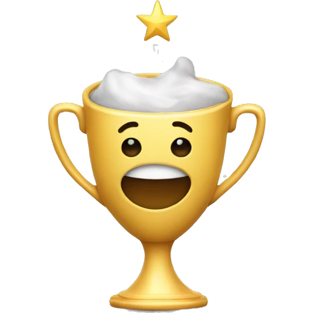 cup winner , star emoji