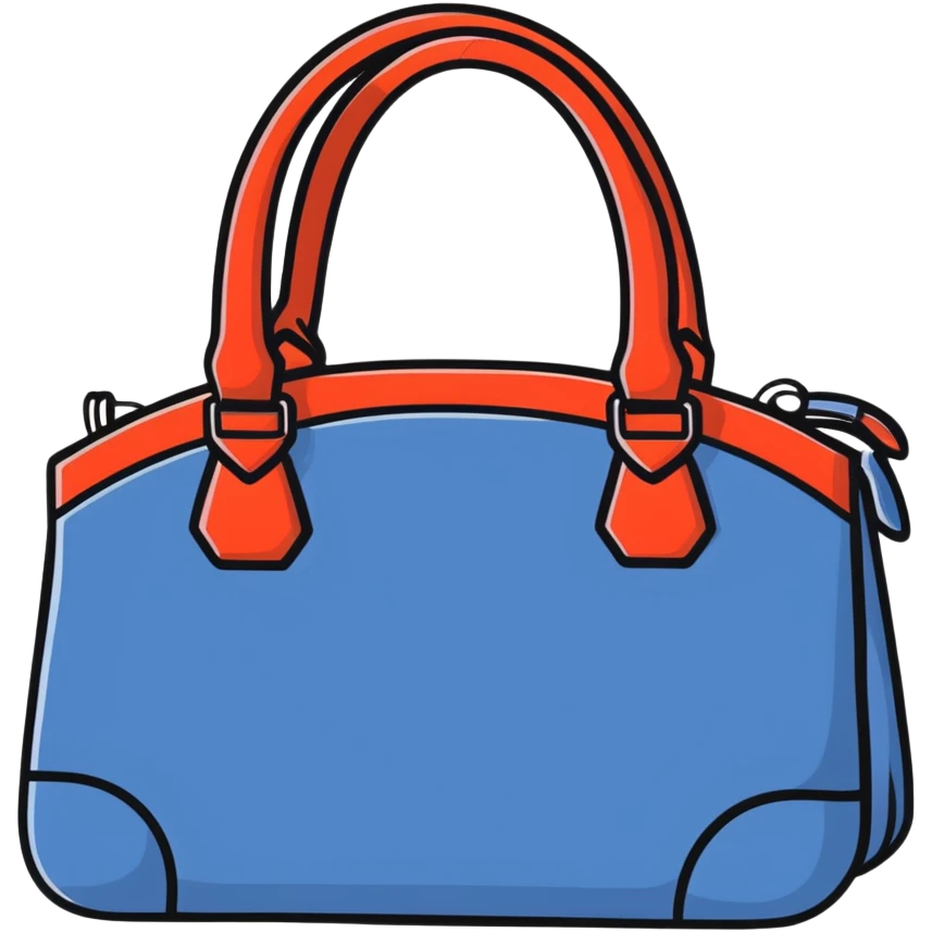 patriotic American handbag with stars and stripes emoji