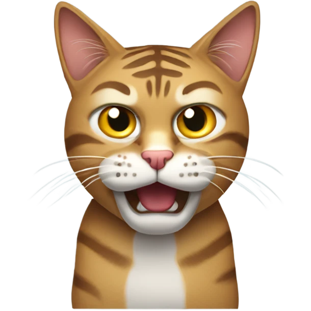 Angry tabby cat emoji