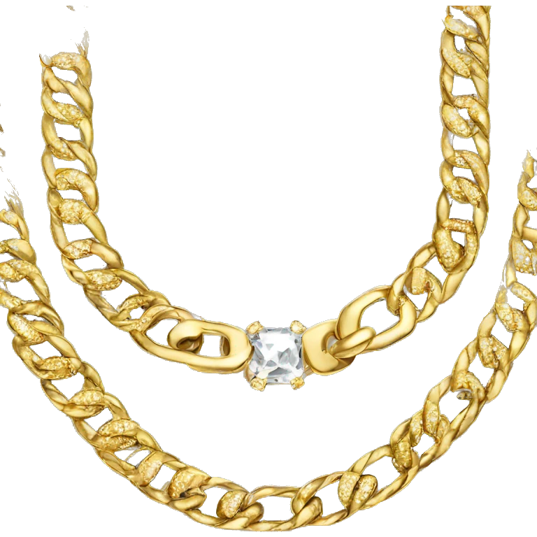 diamond cuban link chain emoji
