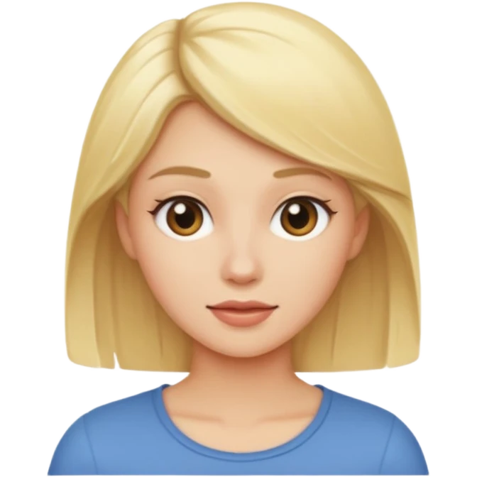 Blonde woman moving emoji