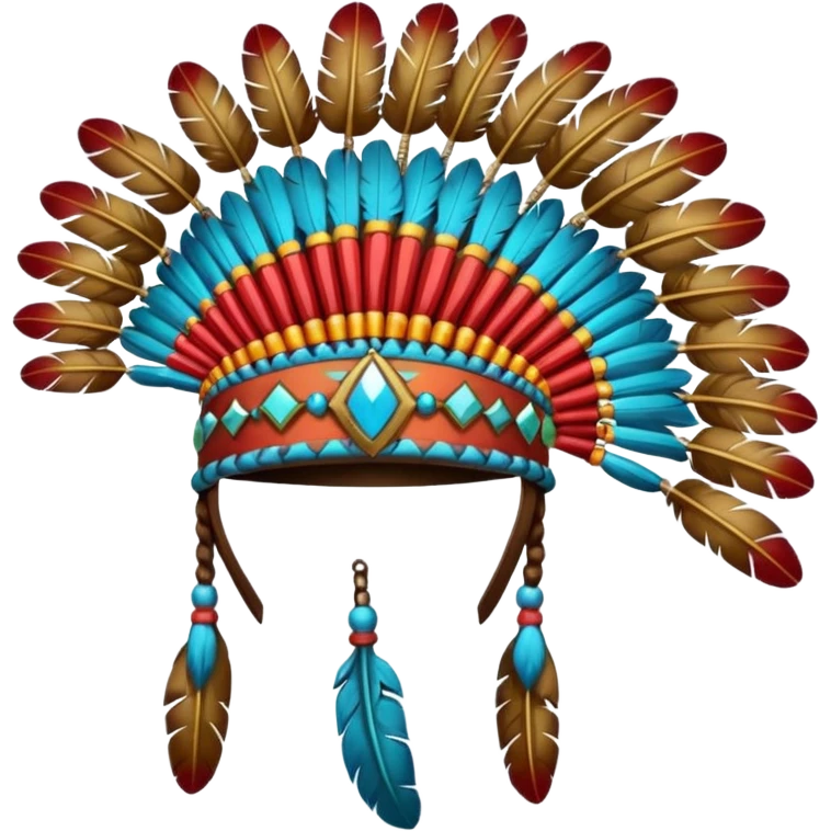 native war bonnet emoji