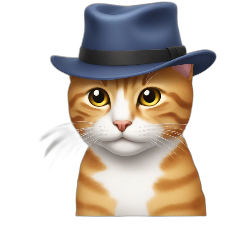 cat with a hat emoji