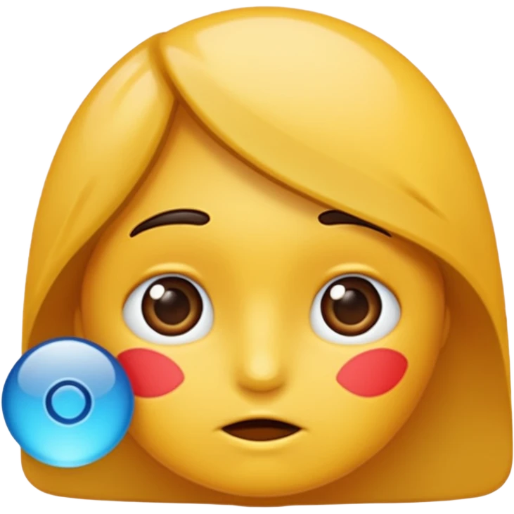 A girl masterbating emoji