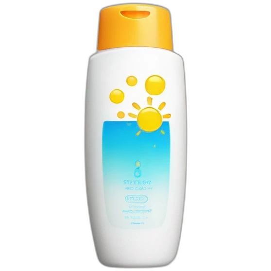 Sunscreen bottle emoji