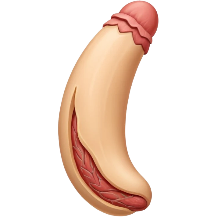 A penis on the outside emoji