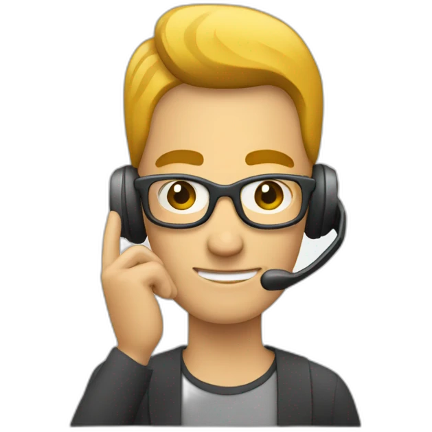 persona usando un teléfono emoji