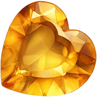 Citrine heart emoji