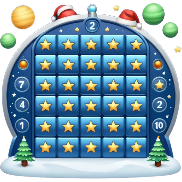 advent calendar space christmas emoji