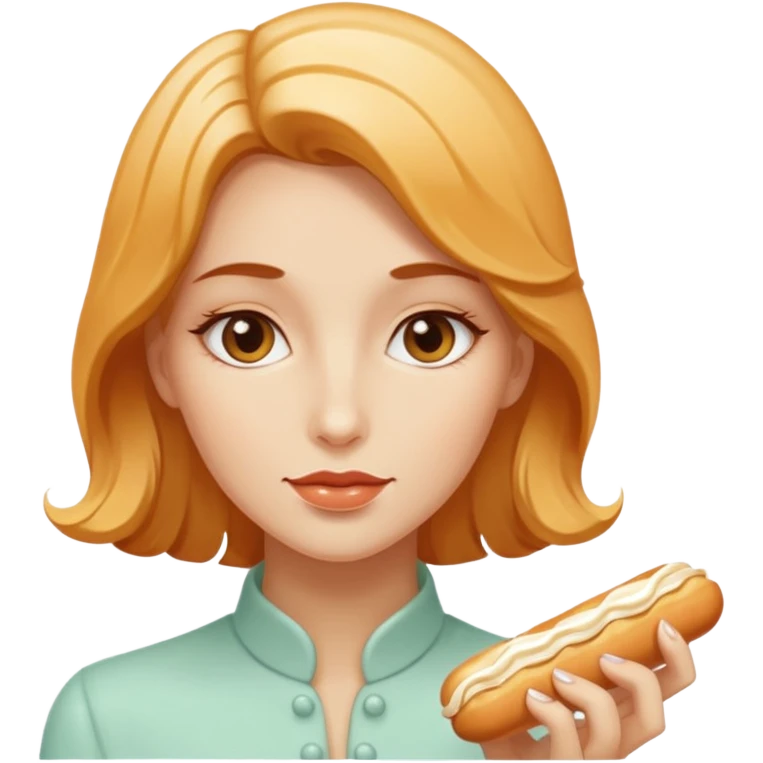 Female and Butterscotch éclair combined  emoji
