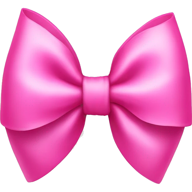 Pink bow emoji
